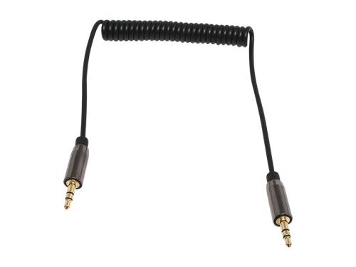 Conector de ficha 3,5st a ficha 3,5st 1m Espiral