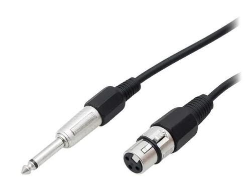 Conector 63mn-Plugue de microfone Xlr 10m