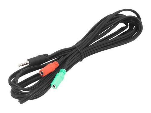Separador de Tomadas: Conector 3,5 4 Pólos-2xgn 3,5