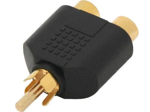 Divisor Rca: Ficha-2 Tomada Ouro
