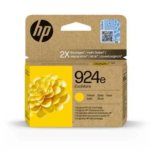 Tinteiro Original Evomore 924e Amarelo - Hp