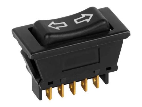 Interruptor Asw-21d Preto Iluminado Dpdt 5 pinos