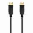 Cable Aisens Displayport V1.2 Ccs 4k@60hz M/M Neg.
