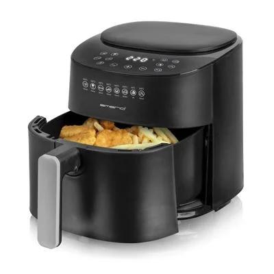 Emerio Heißluftfritteuse, Smart Fryer, 4,5l,Schwarz,Cool T