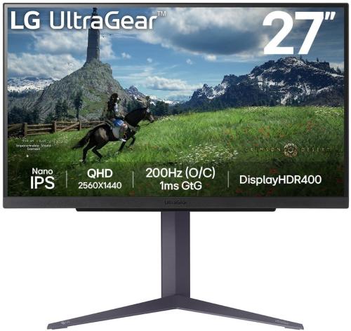 Monitor Gaming Ultragear Nano Ips 27" 27gs85q-B Quad Hd Preto - Lg