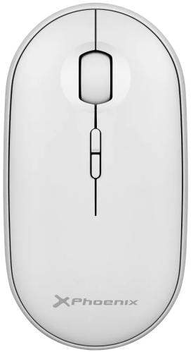 Rato Óptico s/ Fios 1600dpi Branco - PHOENIX