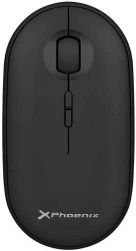 Rato Óptico s/ Fios 1600dpi Preto - PHOENIX