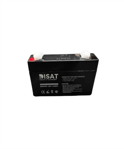 Bateria de chumbo 6V, 1.3AH, F1 (95mm x 29mm x 52.