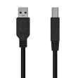 Cable Aisens Usb 3.0 Impresora Tipo A/M-B/M Negro.