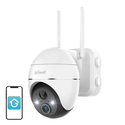 Câmara de Exterior Sem Fios 3mp Wifi Iegeek Zs-Gx1s W