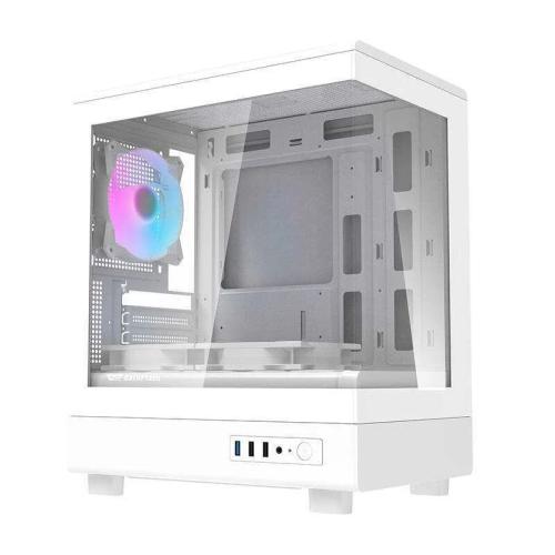 Darkflash Db330m Computer Case (White) + 3 Argb Fans