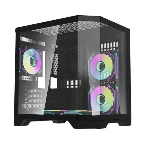 Darflash Ft350 Computer Case + 5 Argb Fans (Black)
