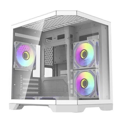 Darflash Ft350 Computer Case + 5 Argb Fans (White)