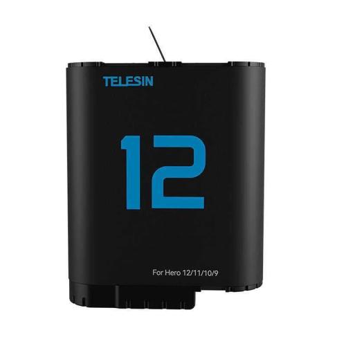 Bateria de Lítio Telesin para Gopro Hero 12/11/10/9