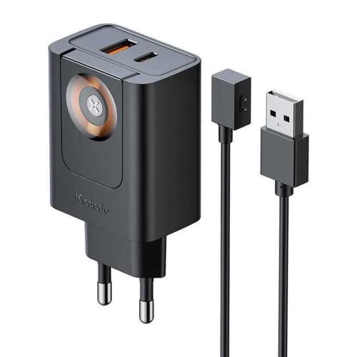 Mcdodo Ch-3700 30w 2-In-1 Usb-C+A Charger, Black