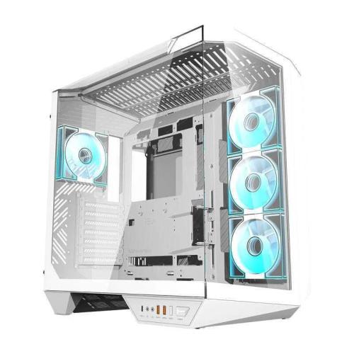 Darkflash Dy470 Computer Case (White) + 4 Fans