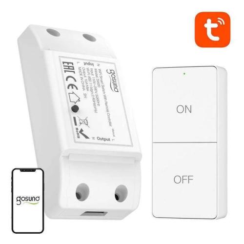 Gosund Sw20 10a Wifi Smart Switch + Remote Control, Tuya