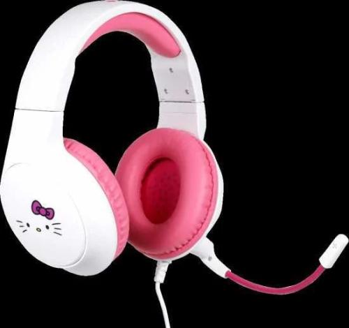 Auscultadores Gamming Hello Kitty Branco - Konix