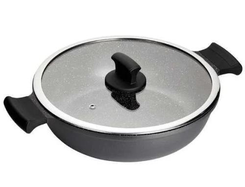 Caçarola ABSOLUT INOX 32CM c/ Tampa de Vidro