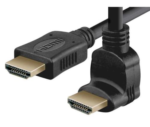 Conexión Hdmi Macho Recto - Macho Acodado Izq. 5..