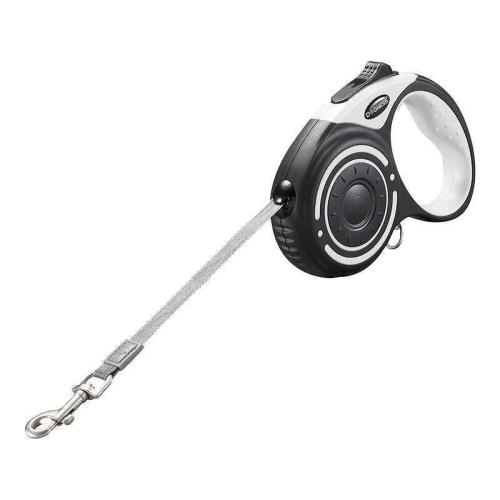 Trela Automática para Cães com Luz LED e Sacos de Lixo.