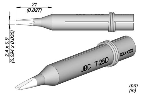 T-25d Ponta de Soldadura de Longa Duração