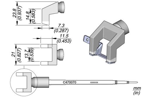 Cartucho Terminal Faston 21