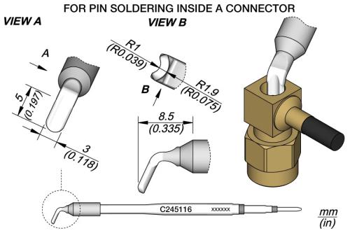 Pino / Conector Ponta R 1