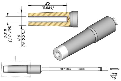 Pino / Conector Ponta Ø 3,5