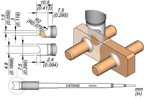 Pino / Conector Ponta Ø 4,8