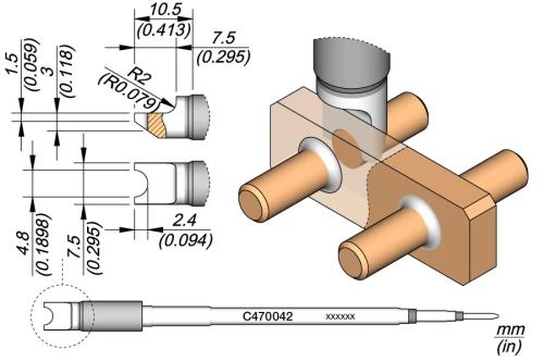 Pino / Conector Ponta Ø 4,8