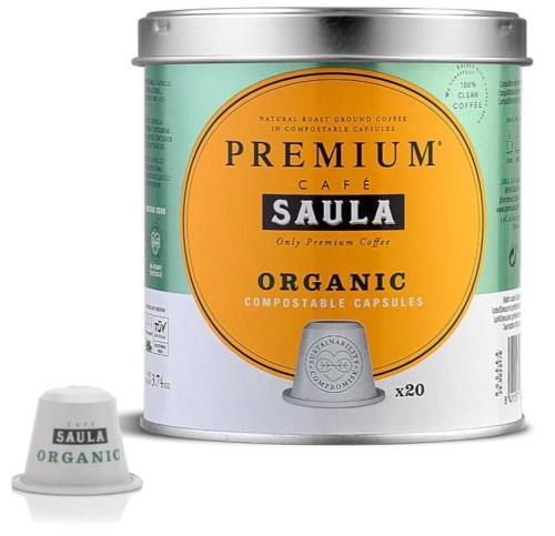 Café Orgânico em Capsulas Saula Premium 20cap