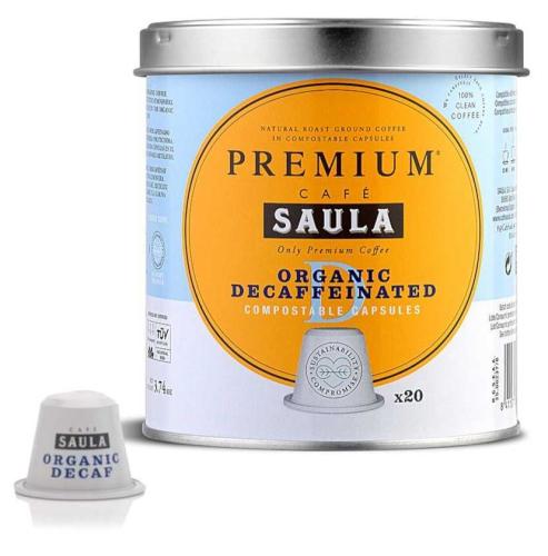 Café Organico Descafeinado Premium Saula 20 Capsul