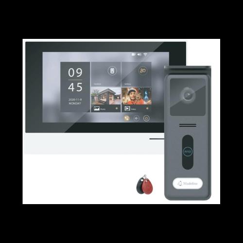 Videoporteiro de 2 Fios com Monitor Tátil de 7" e Rfid
