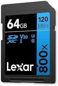 Cartões Lexar 64gb Professional 800x Pro Sdxc Uhs-I