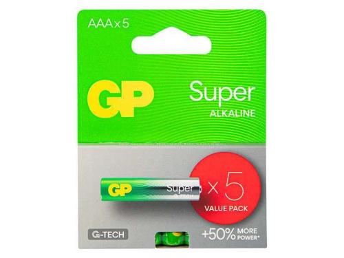 Pilha alcalina AAA 1,5 Lr3 Gp Super 5pcs