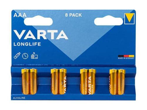 Pilha alcalina AAA 1,5 Lr3 Varta Longlife