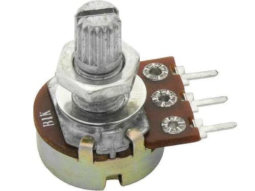 Potenciómetro rotativo 1k Ohm B Linha L=15mm
