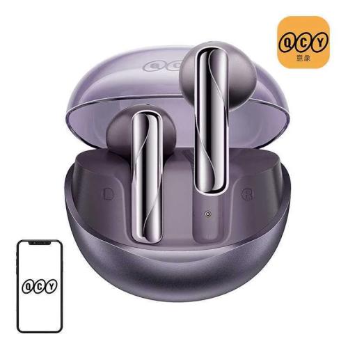 Auscultadores Tws Qcy Ailybuds Clear T32 (Roxo)