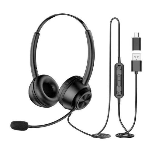 Auscultadores com Fios e Microfone New Bee H368