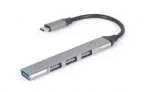 Concentrador Gembird Usb Tipo C - 4p (Usb3 X 1 Pu.