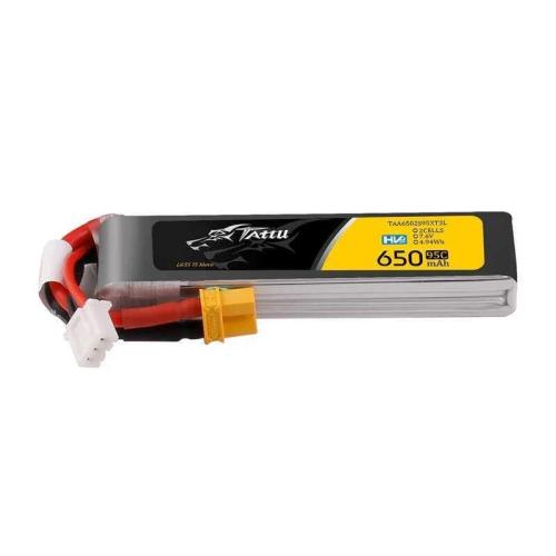 Accumulator Lipo Tattu 2s 650mah 95c 7.6v Hv Z Xt30 Long-Pack