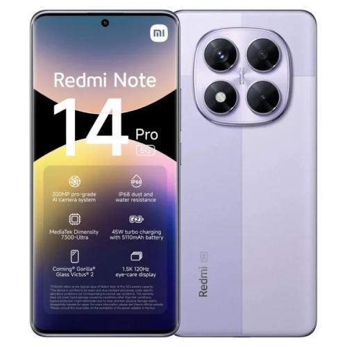 Smartphone Xiaomi Redmi Note 14 Pro 5g 8/256GB Rox