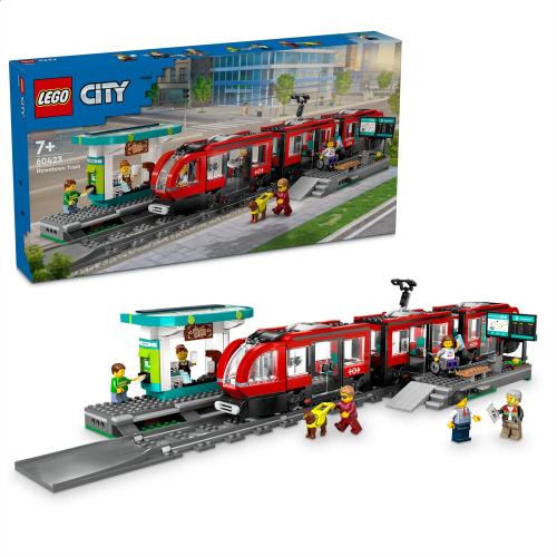 Lego City: Elétrico e Estação Na Baixa | Idades 7+ | 811 Peças | Item 60423