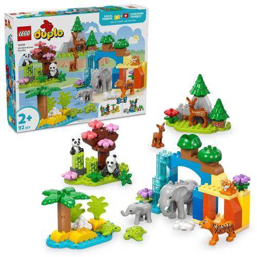 LEGO DUPLO Town: Famílias de Animais Selvagens 3-.