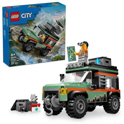 Lego City: Carrinha de Montanha 4x4 Todo-O-Terreno | Idades 6+ | 221 Peças | Item 60447