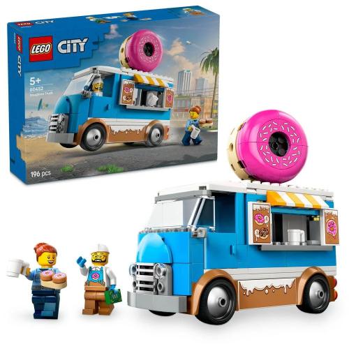 Lego City: Carrinha de Dónutes | Idades 5+ | 196 Peças | Item 60452