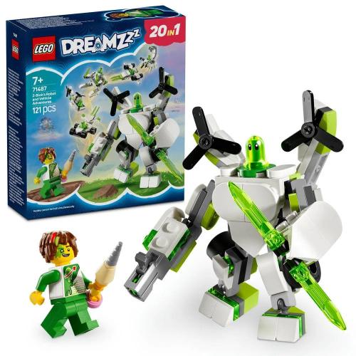 Lego Dreamzzz: Aventuras com o Robô e Veículos do Z-Blob | Idades 7+ | 121 Peças | Item 71487