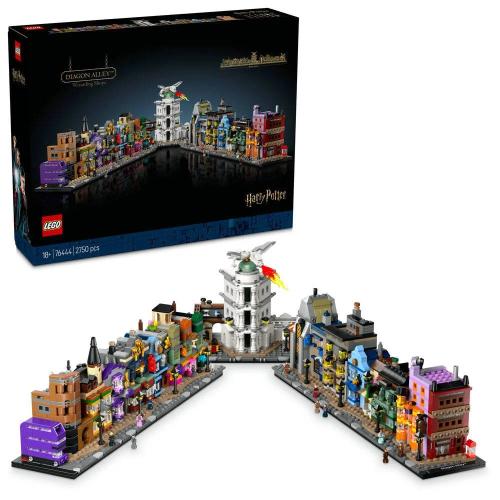 Lego Harry Potter: Lojas de Feitiçaria da Diagon-Al | Idades 18+ | 2750 Peças | Item 76444