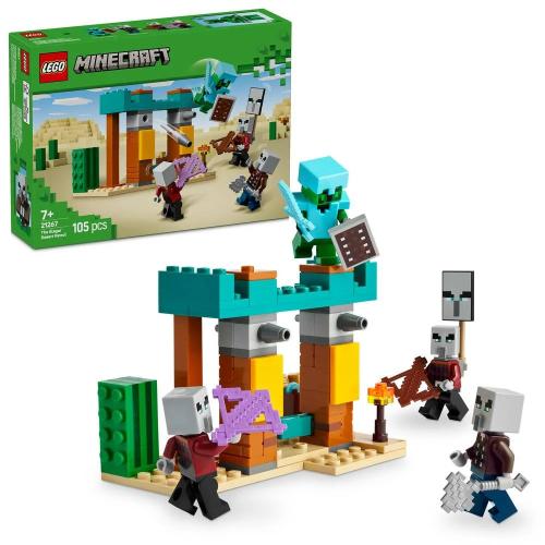 Lego Minecraft: a Patrulha do Deserto Illager | Idades 7+ | 105 Peças | Item 21267